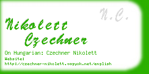 nikolett czechner business card